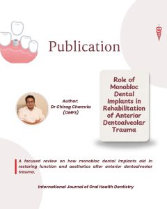 Monobloc dental implants in rehabilitation