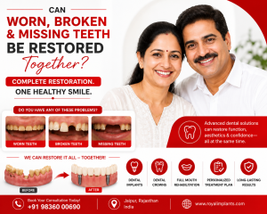 Can Worn, Broken and Missing Teeth Be Restored Together?